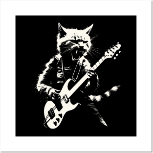 Rock and Roll Cat Posters and Art